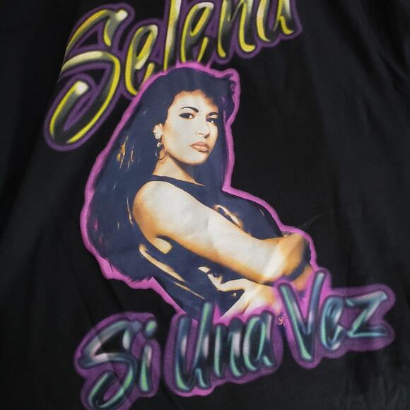 NEW Selena Official Merchandise Si Una Vez Graphic Logo Short Sleeve T-Shirt Top - Picture 8 of 8